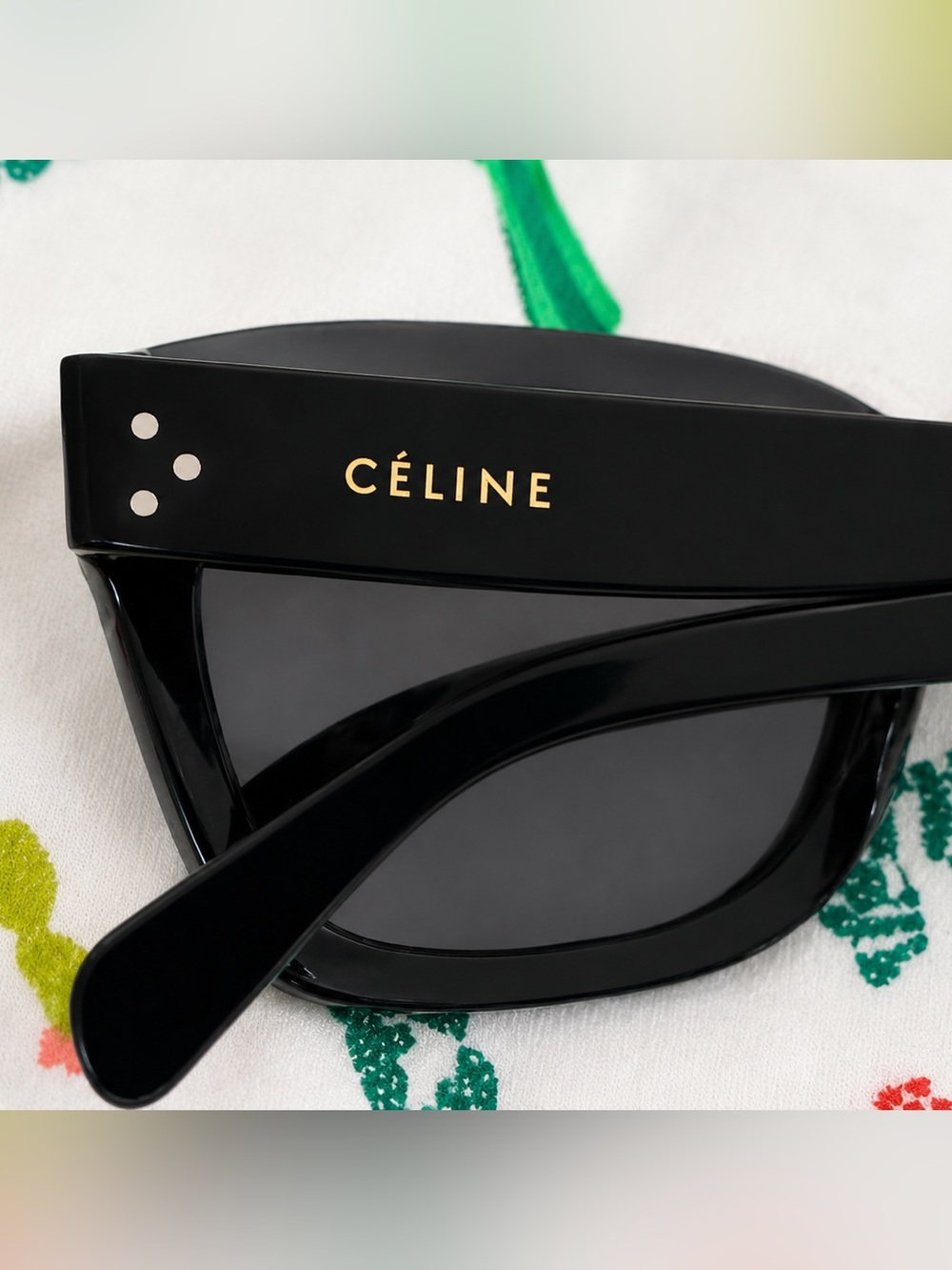 Rare Authentic Celine CL41035/F/S 807BN Black Sunglasses + Original Celine Pouch - Picture 2 of 9